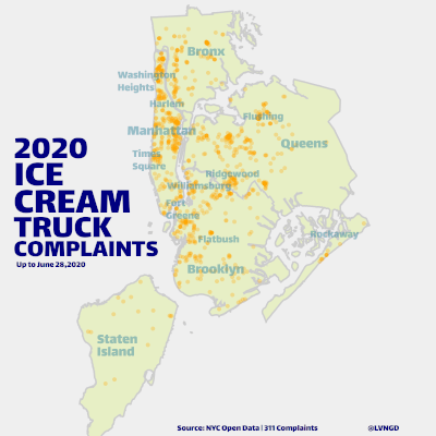 Ice Cream Map With Google Font Lalezar