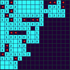 Playing Minesweeper graphic