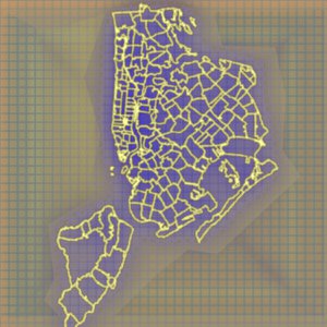 nyc map outline graphic